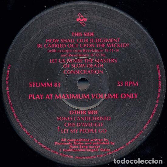 Discos de vinilo: DIAMANDA GAL&Aacute;S - PLAGUE MASS - 2 LP - Foto 5