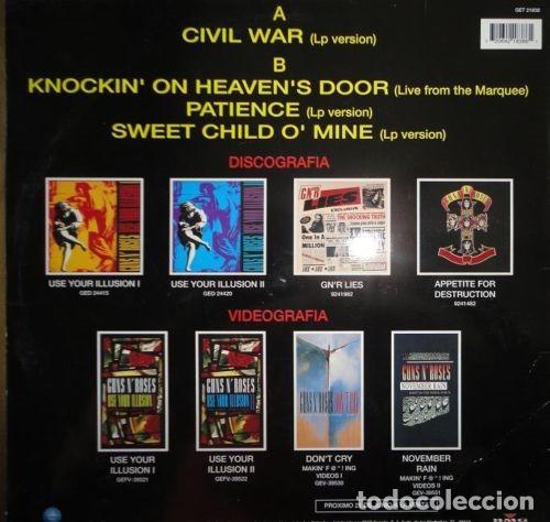 Discos de vinilo: GUNS N ROSES - CIVIL WAR - MAXI - Foto 2