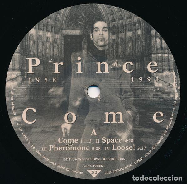 Discos de vinilo: PRINCE - COME - LP - Discos La Metralleta - Foto 3