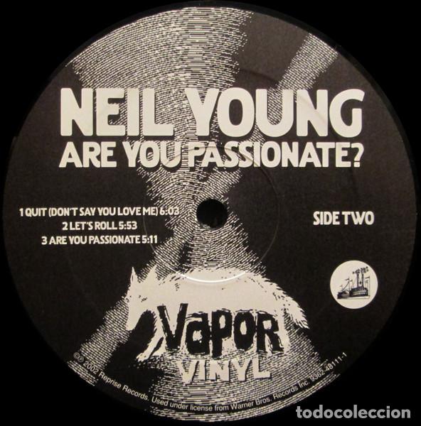 Discos de vinilo: NEIL YOUNG - ARE YOU PASSIONATE? - 2 LP - Foto 5