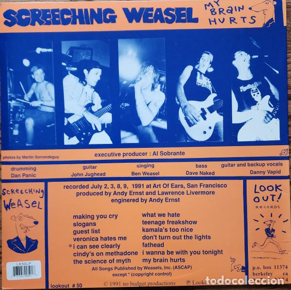 Discos de vinilo: SCREECHING WEASEL - MY BRAIN HURTS - LP - Foto 2