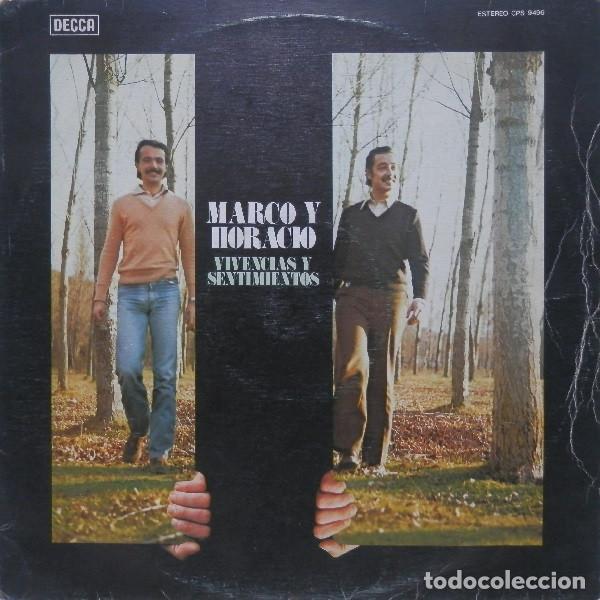 Discos de vinilo: MARCO Y HORACIO - VIVENCIAS Y SENTIMIENTOS - LP