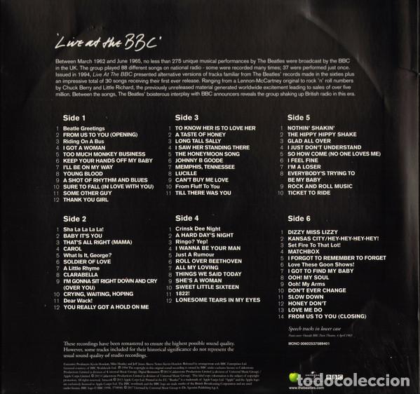 Discos de vinilo: THE BEATLES - LIVE AT THE BBC - 3 LP - Foto 6