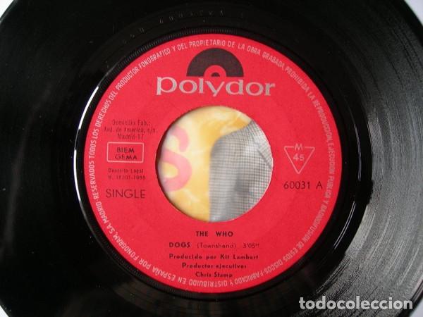 Discos de vinilo: THE WHO - DOGS - SINGLE - Foto 2