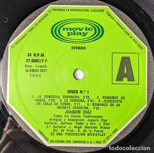 Discos de vinilo: JOAQU&Iacute;N D&Iacute;AZ - CANCIONERO DE ROMANCES - 5 LP - Foto 2