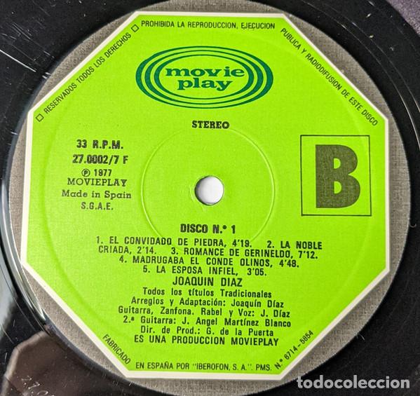 Discos de vinilo: JOAQU&Iacute;N D&Iacute;AZ - CANCIONERO DE ROMANCES - 5 LP - Foto 3
