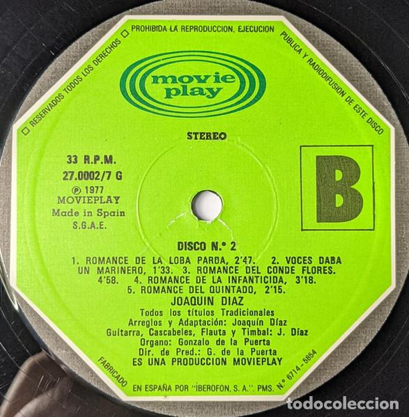 Discos de vinilo: JOAQU&Iacute;N D&Iacute;AZ - CANCIONERO DE ROMANCES - 5 LP - Foto 5