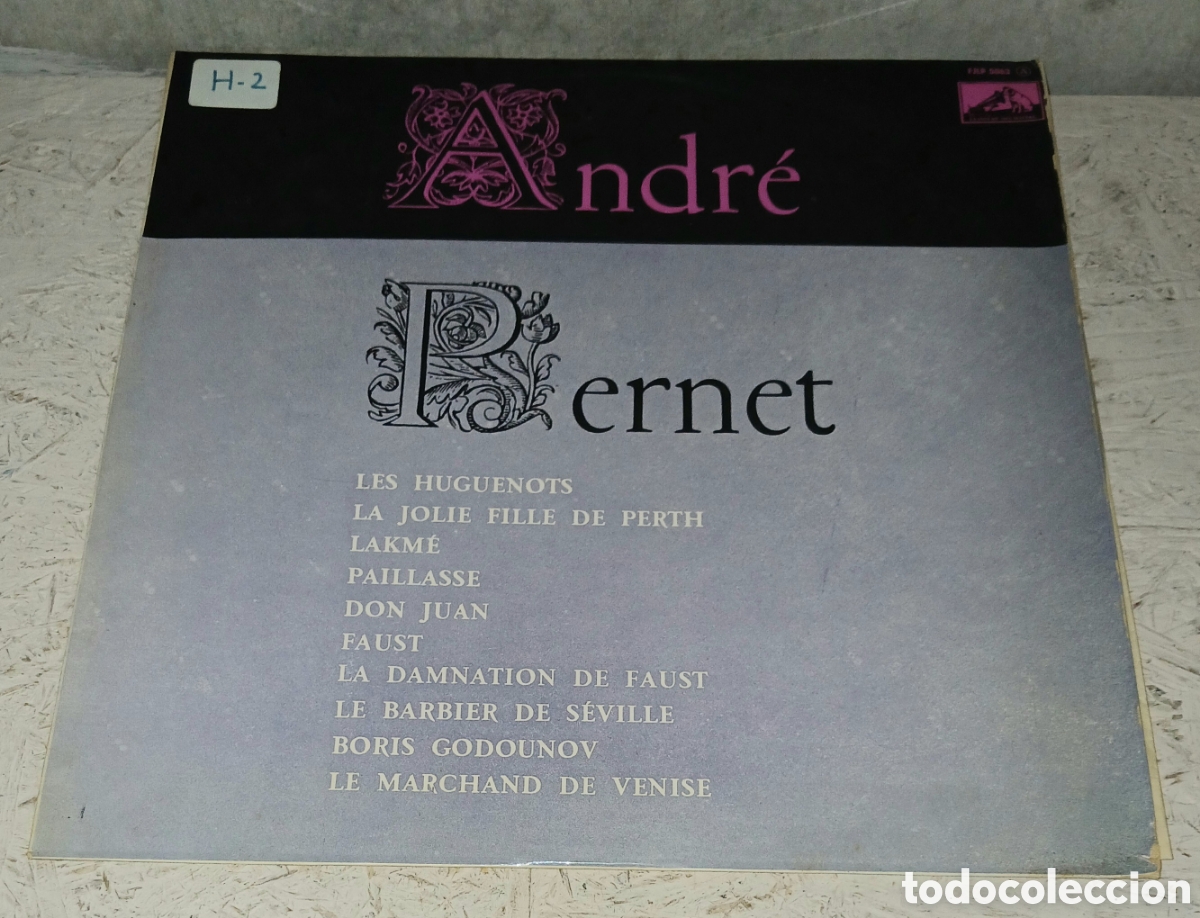 Discos de vinilo: Vinilo LP Andr&eacute; Pernet (Basse de l'Op&eacute;ra) - Recital de Arias de &Oacute;pera - Path&eacute; Marconi (Francia)