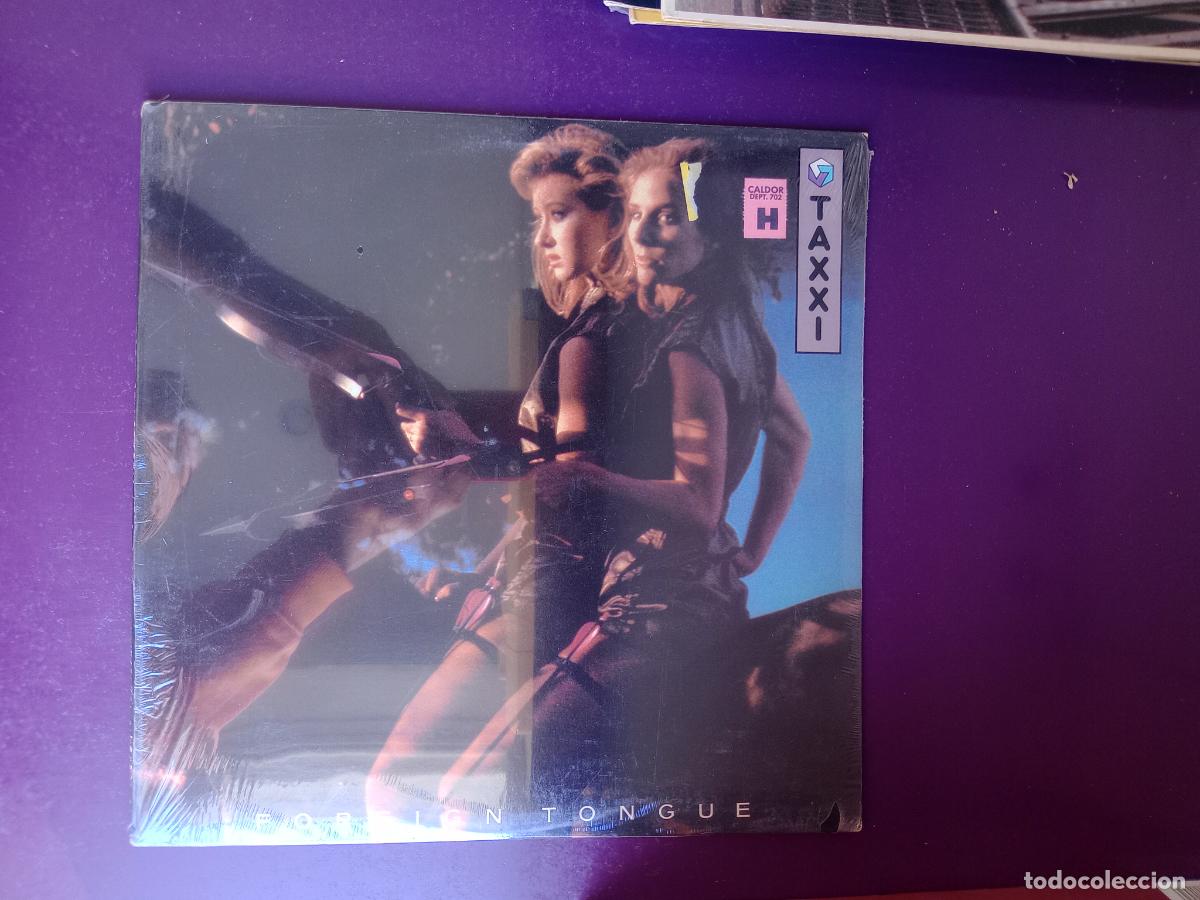 Discos de vinilo: Taxxi - LP FANTASY 1983 - Foreign Tongue - POP DISCO FRANCIA 80'S PRECINTADO