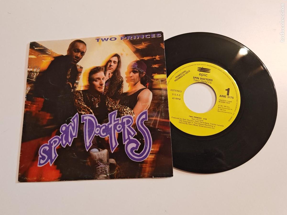 Discos de vinilo: SPIN DOCTORS Two princes 7&rdquo; SINGLE VINILO PROMO DEL A&Ntilde;O 1993 ESPA&Ntilde;A CONTIENE 1 TEMA