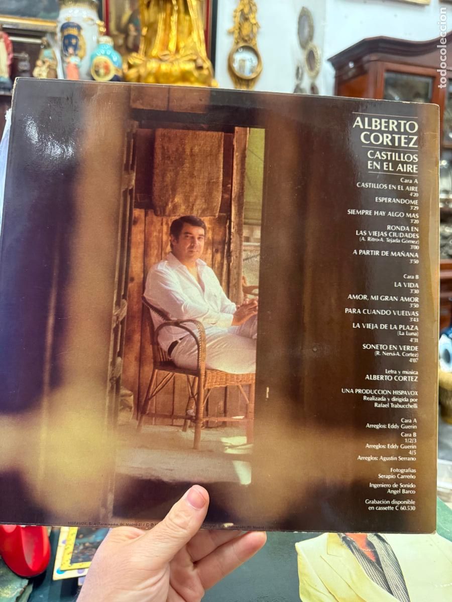 Discos de vinilo: LP ALBERTO CORTEZ - CASTILLOS EN EL AIRE - Foto 2
