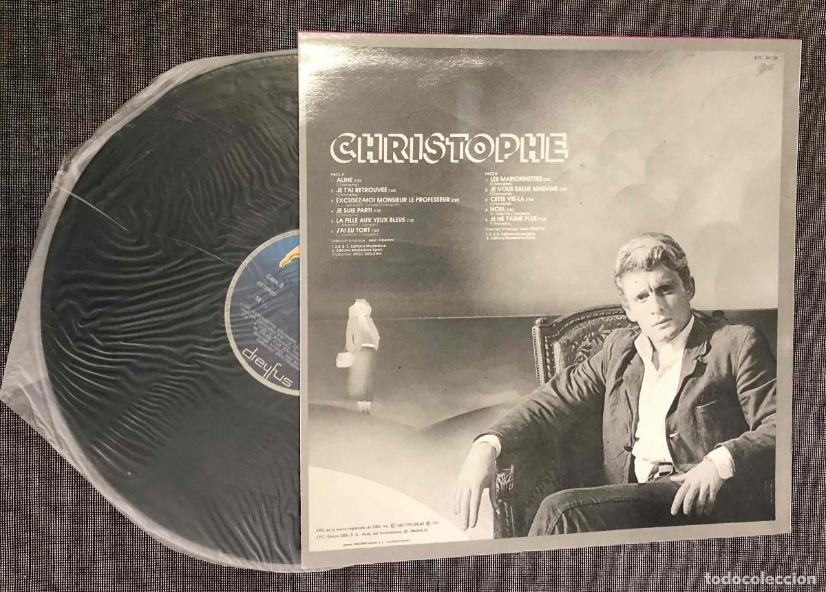 Discos de vinilo: LP CHRISTOPHE ALINE. DREYFUS 1980 - Foto 2