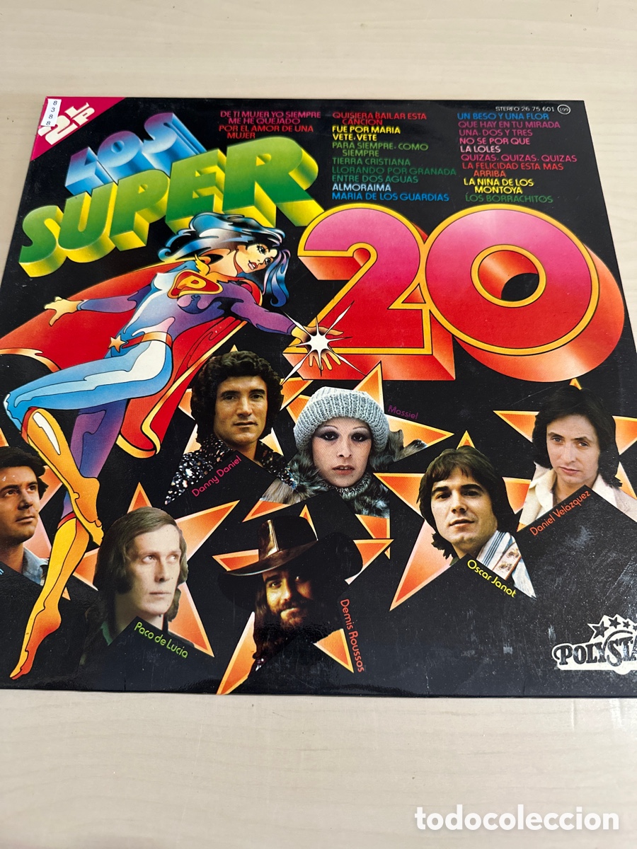 Discos de vinilo: VIN8388 los s&uacute;per 20 vinilo segunda mano