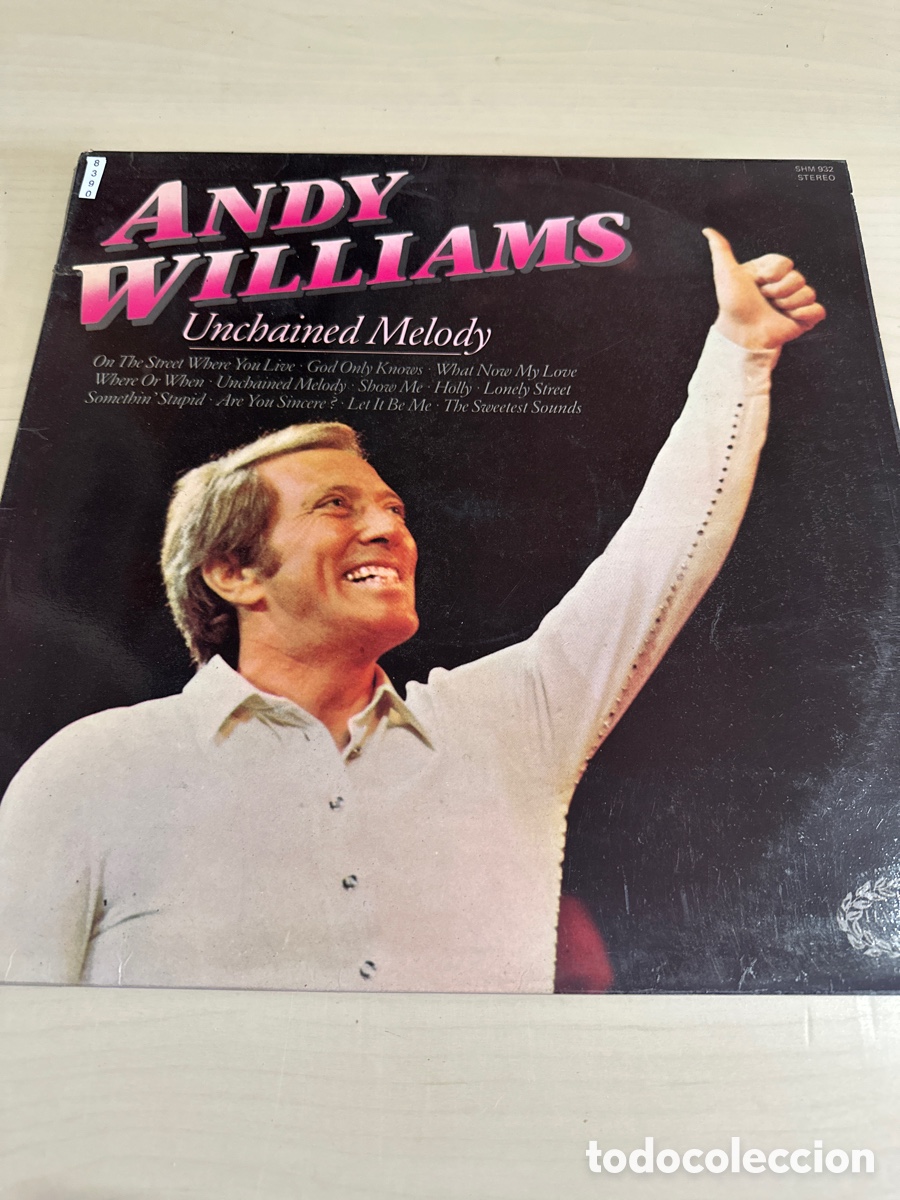 Discos de vinilo: VIN8390 andy Williams unchaimed melody vinilo segunda mano