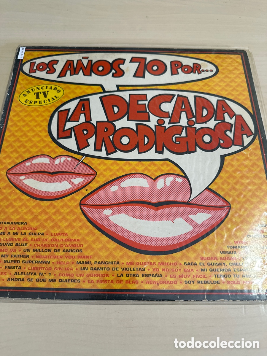 Discos de vinilo: VIN8391 los a&ntilde;os 70 por la d&eacute;cada prodigiosa vinilo segunda mano
