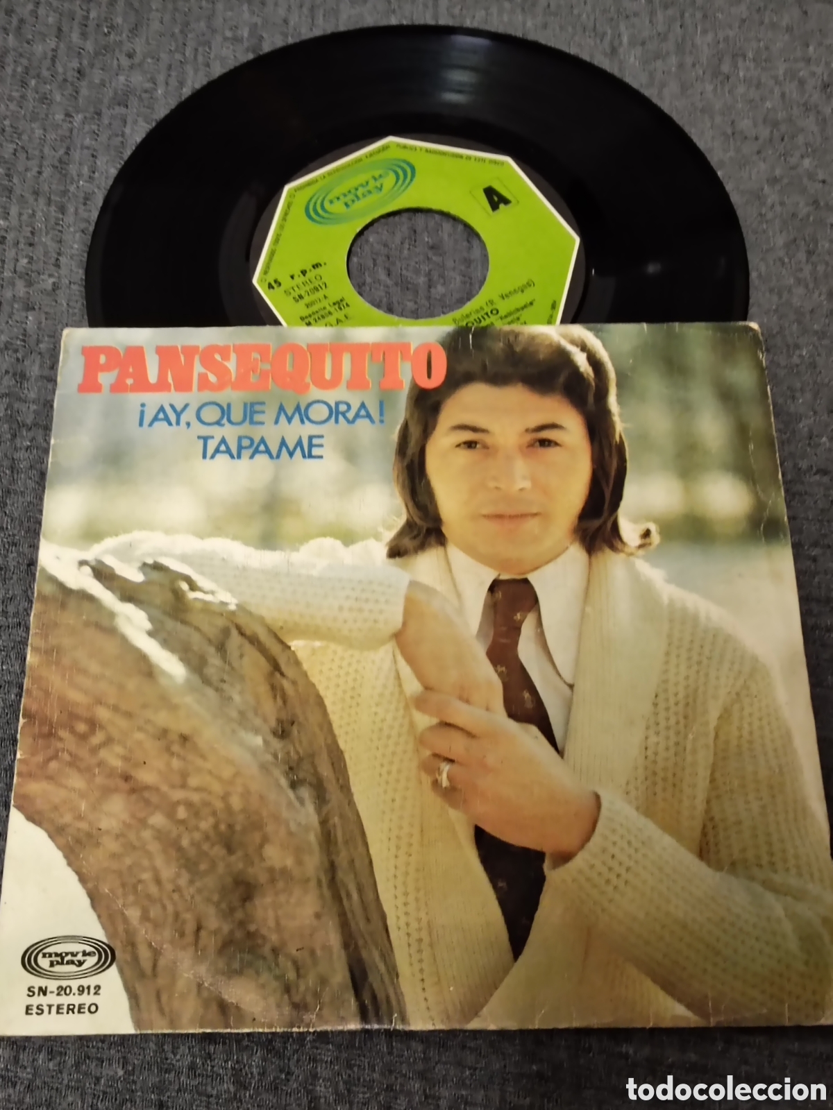 Discos de vinilo: single de vinilo de Pansequito &ndash; &iexcl;Ay, que mora! / T&aacute;pame