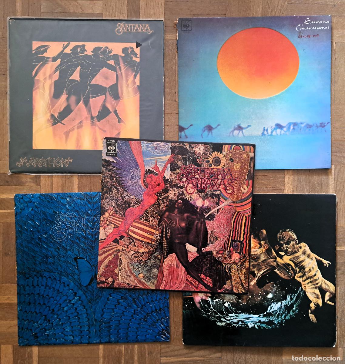 Discos de vinilo: LP LOTE SANTANA 5 LPS ABRAXAS Caravanserai - Santana III Marathon - Foto 1