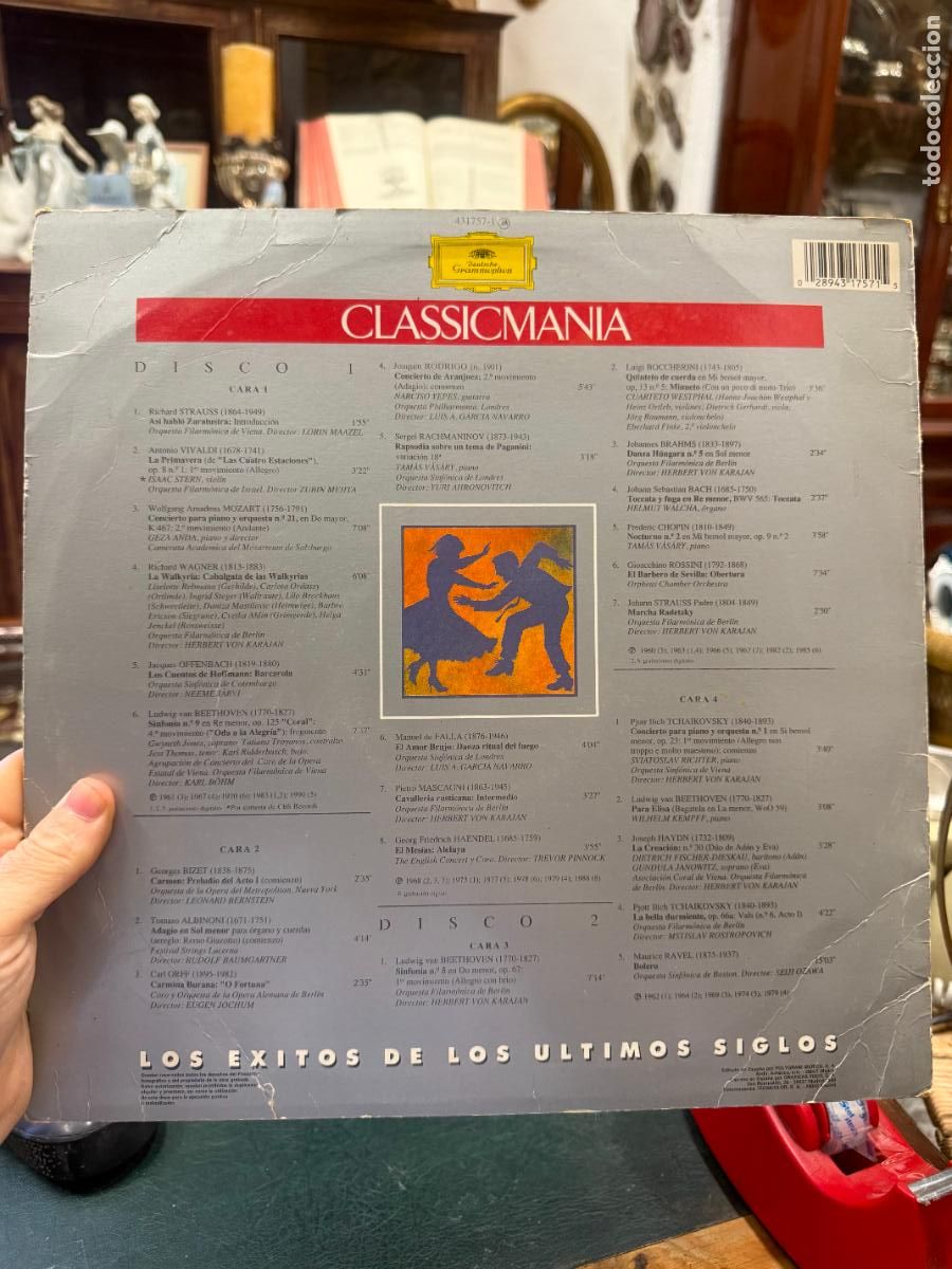 Discos de vinilo: LP CLASSIC MANIA - LOS EXITOS DE LOS ULTIMOS SIGLOA - Foto 2