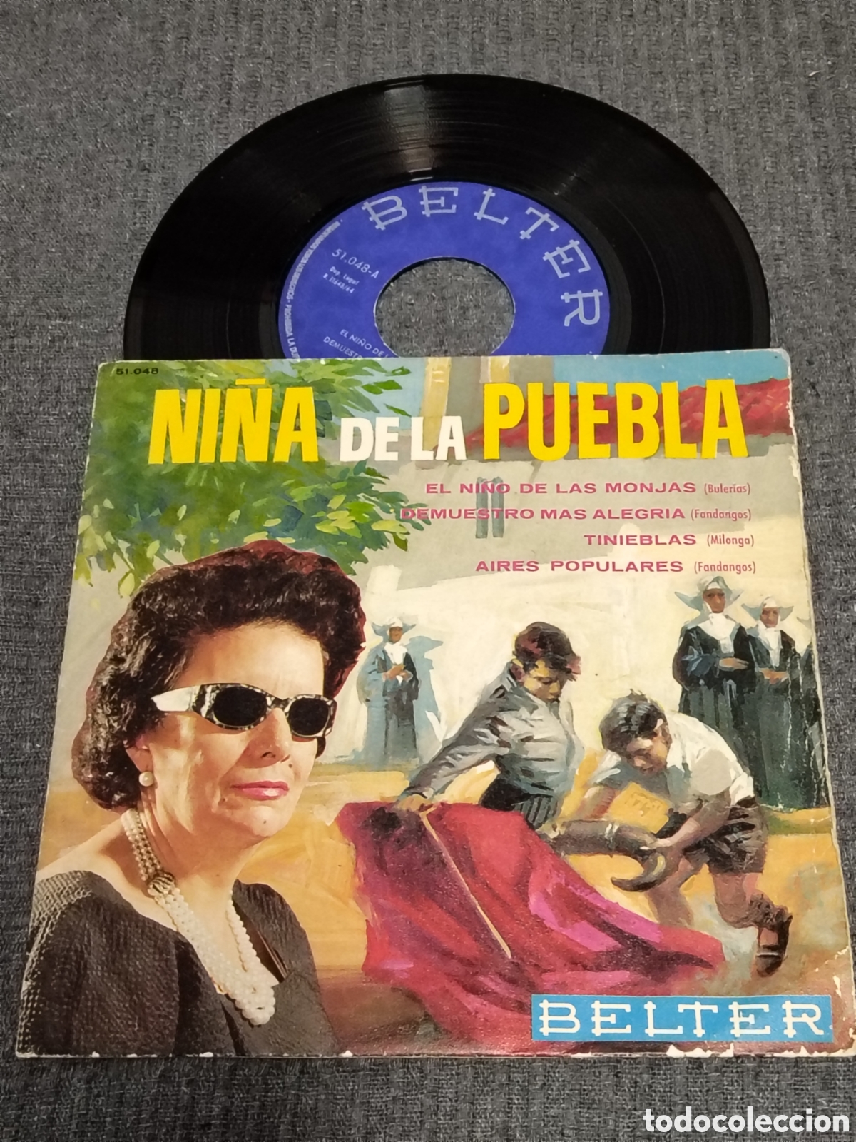 Discos de vinilo: vinilo &rdquo;El Ni&ntilde;o de las Monjas&rdquo; (EP de 1964) de la Ni&ntilde;a de la Puebla