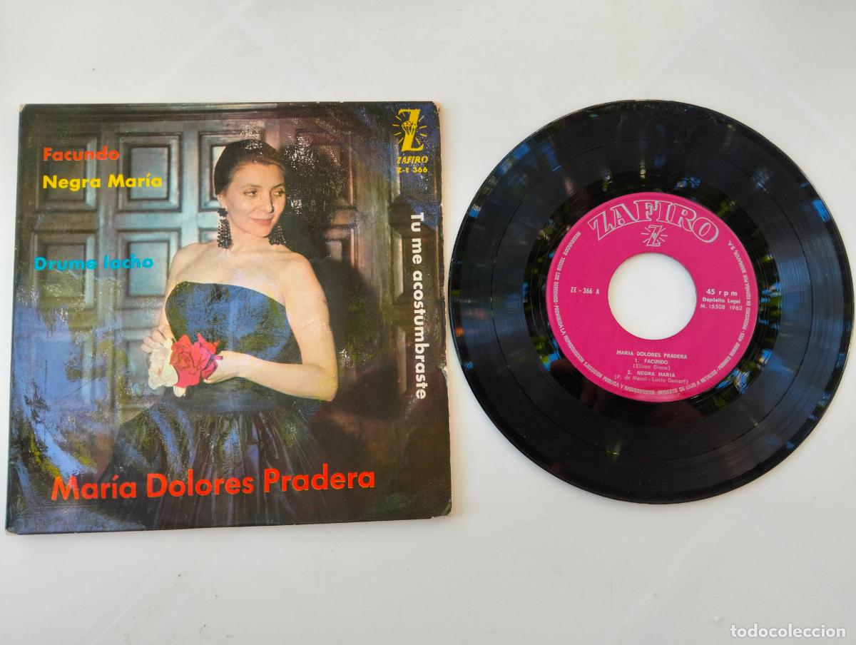 Discos de vinilo: MARIA DOLORES PRADERA, FACUNDO , EDITA ZAFIIRO, A&Ntilde;O 1962