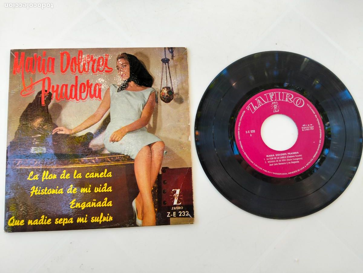 Discos de vinilo: MARIA DOLORES PRADERA, LA FLOR DE LA CANELA , EDITA ZAFIIRO, A&Ntilde;O 1961