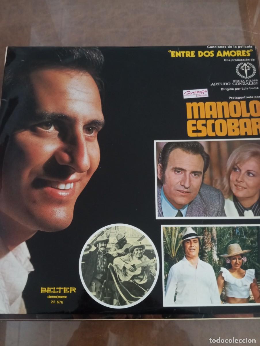 Discos de vinilo: MANILO ESCOBAR, ENTRE DOS AMORES, LP DE VINILO