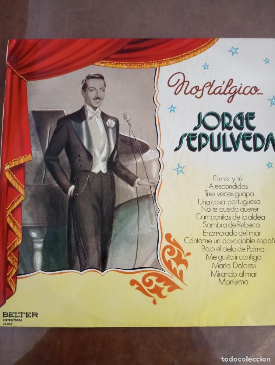 Discos de vinilo: JORGE SEPULVEDA, NOSTALGICO , LP DE VINILO - Foto 1