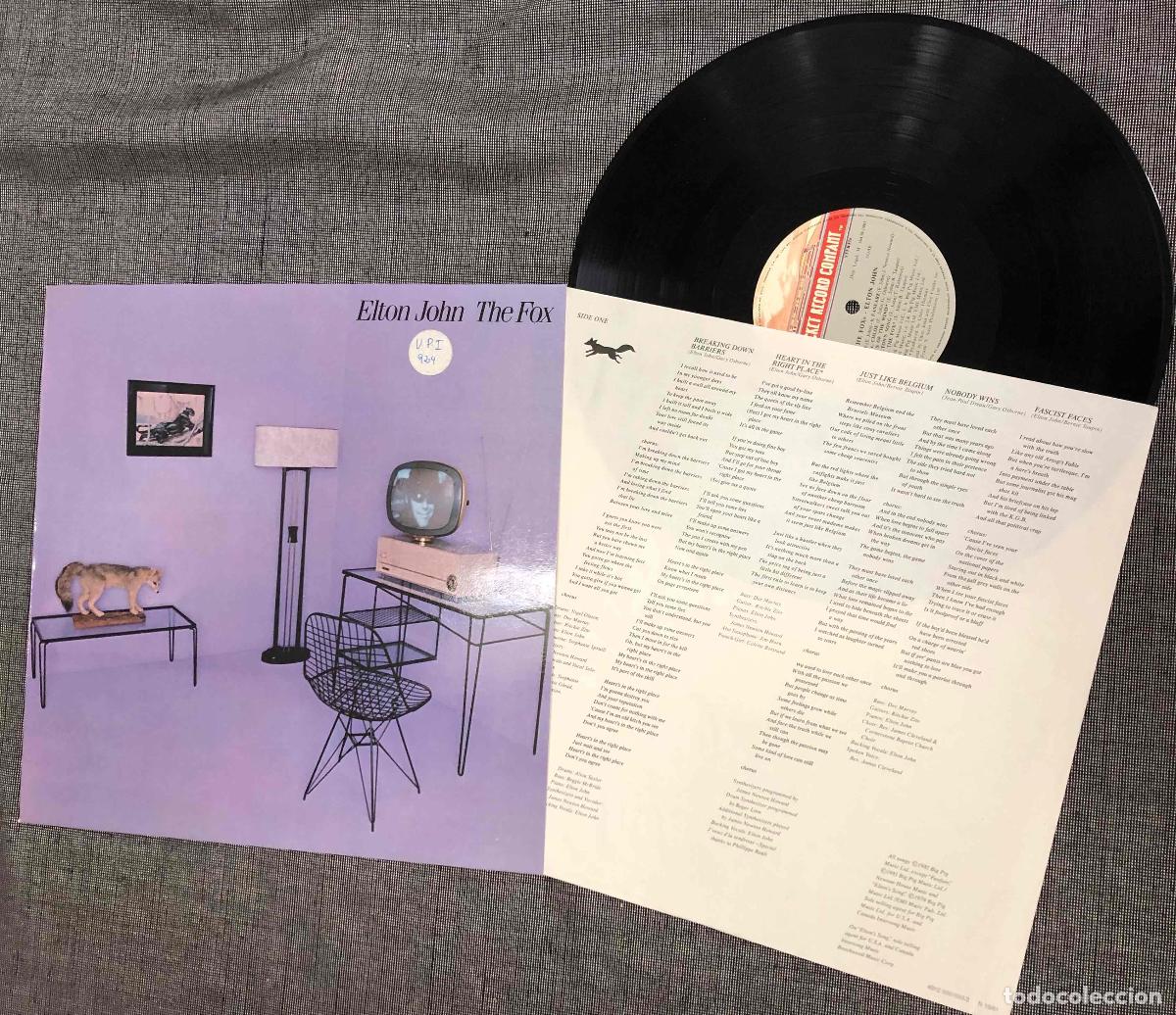Discos de vinilo: LP ELTON JOHN THE FOX. 1981 SUCKVILLE PRODUCTIONS