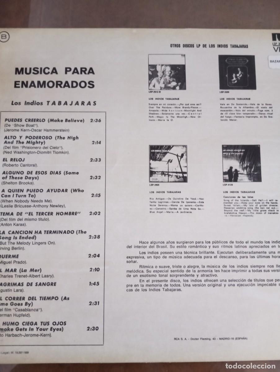 Discos de vinilo: LOS INDIOS TABAJARAS, CUATRO DISCOS, LP DE VINILO - Foto 5