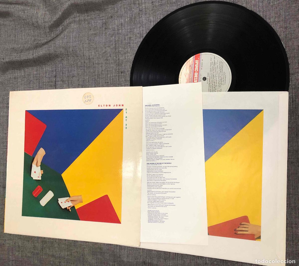 Discos de vinilo: LP ELTON JOHN 21 AT 33. PHONOGRAM 1980 - Foto 1