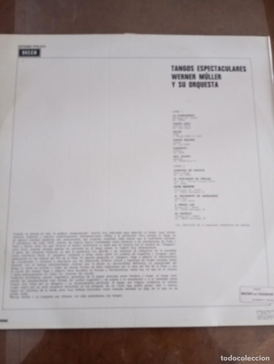 Discos de vinilo: TANGOS ESPECTACULARES ,LP DE VINILO - Foto 2