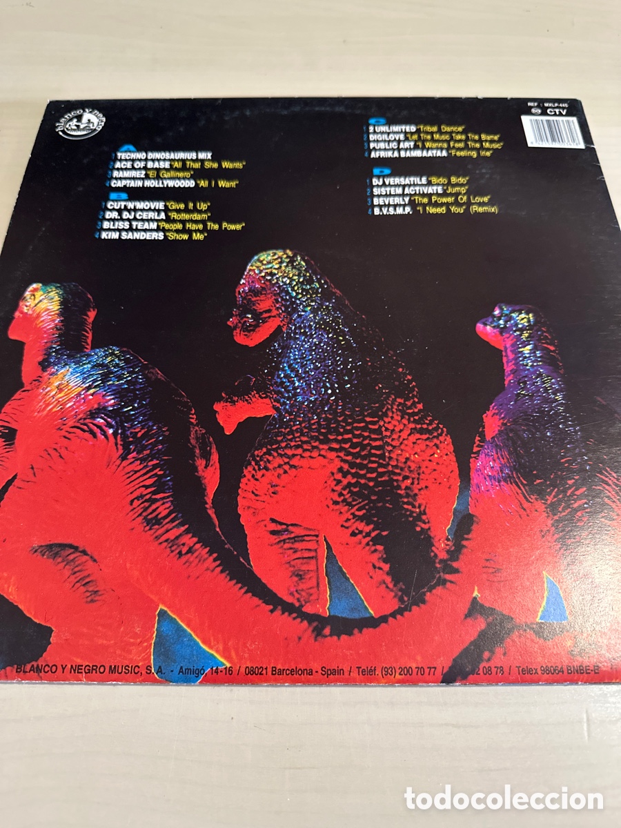 Discos de vinilo: VIN8420 techno dinosaurius vinilo segunda mano - Foto 2