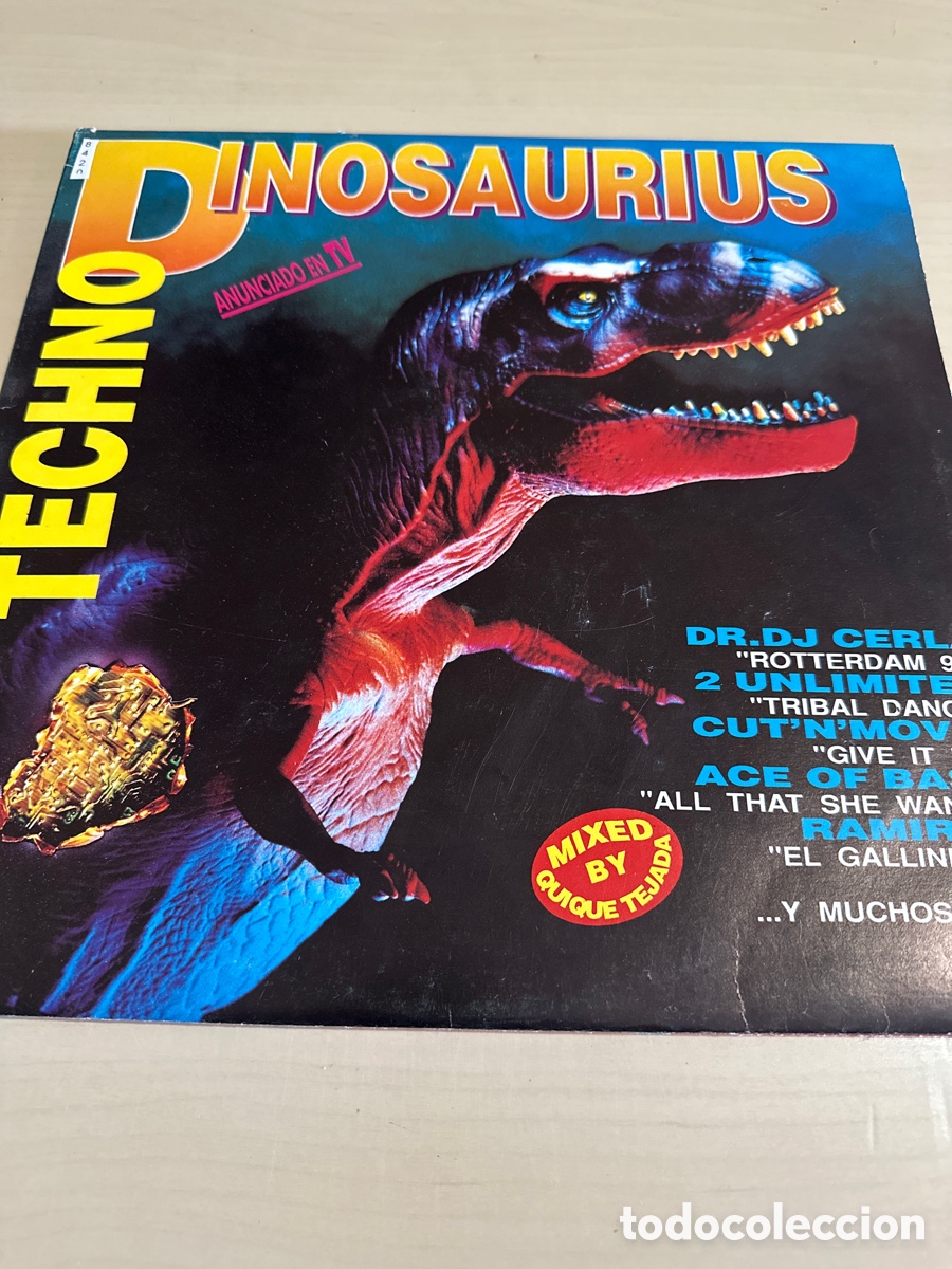 Discos de vinilo: VIN8420 techno dinosaurius vinilo segunda mano