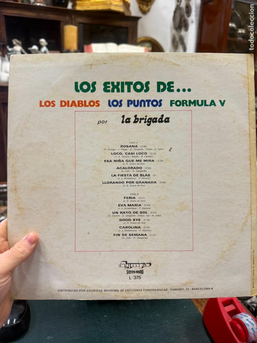 Discos de vinilo: LP LOS EXITOS DE... LOS DIABLOS, LOS PUNTOS Y FORMULA V - Foto 2