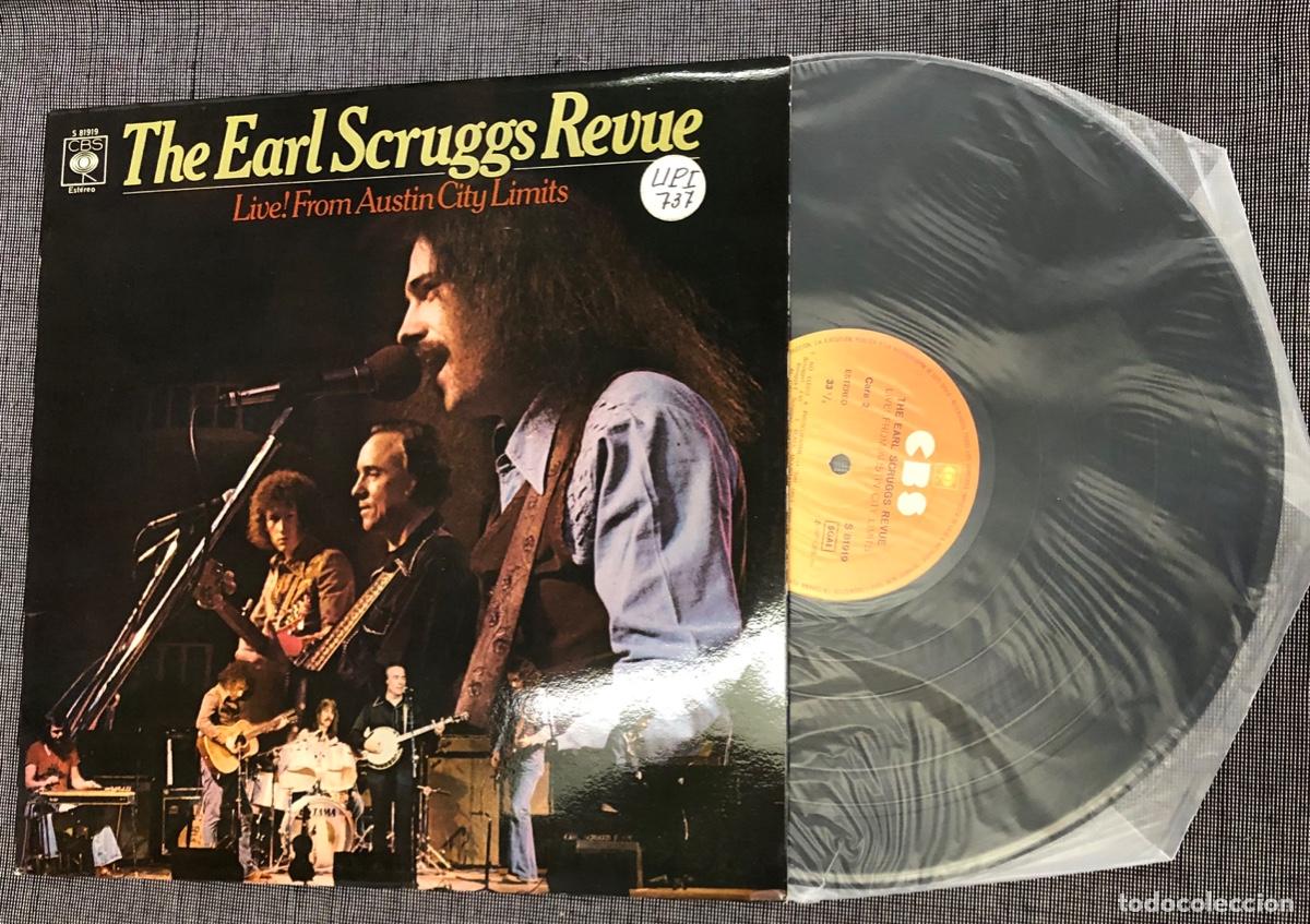Discos de vinilo: LP THE EARL SCRUGGS REVUE LIVE FROM AUSTIN CITY LIMITS. CBS 1977