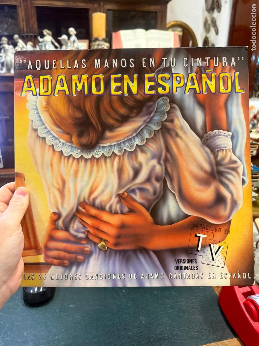 Discos de vinilo: LP ADAMO EN ESPA&Ntilde;OL - AQUELLAS MANOS EN TU CINTURA
