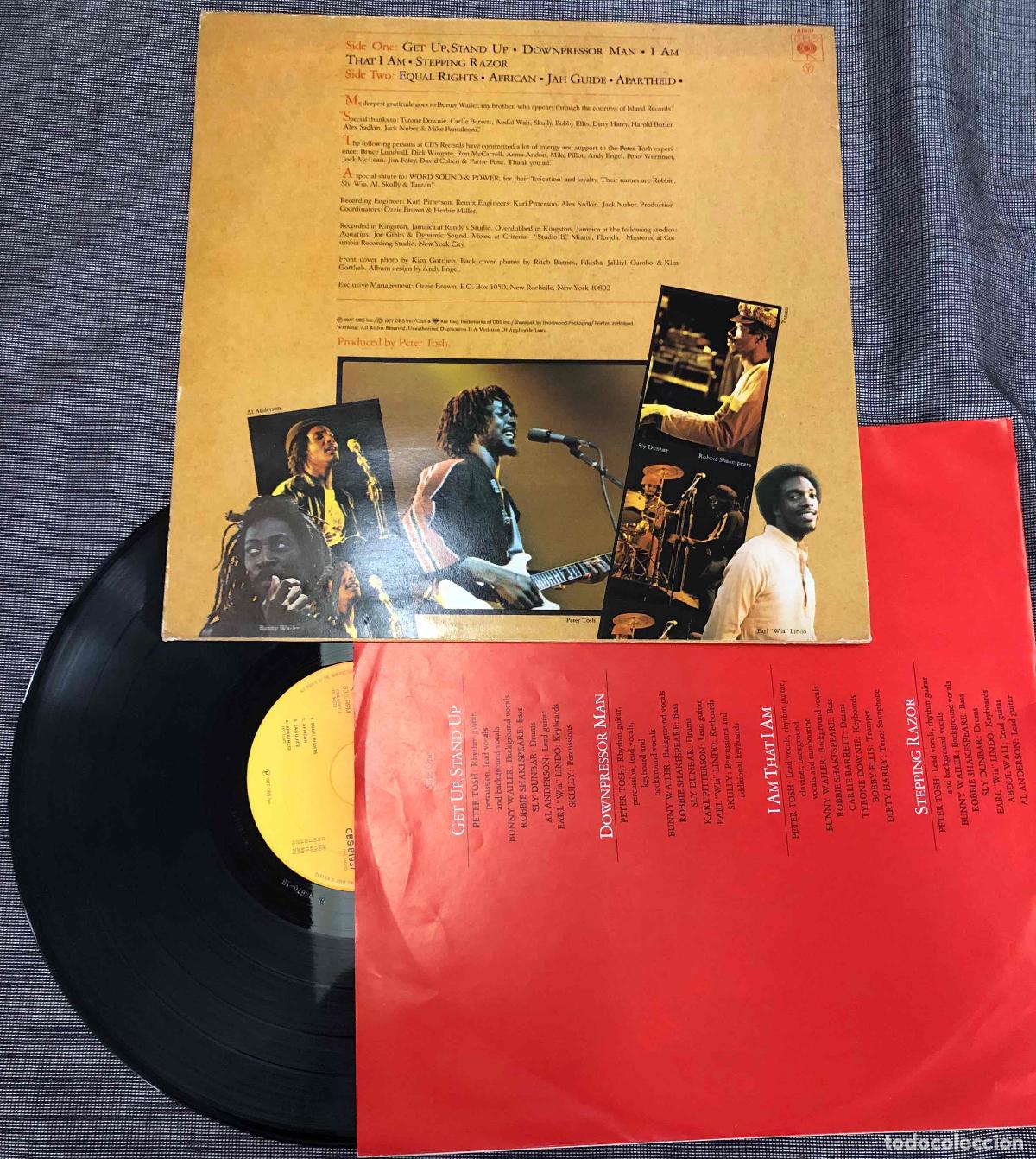 Discos de vinilo: LP PETER TOSH EQUAL RIGHTS. CBS 1977 - Foto 2