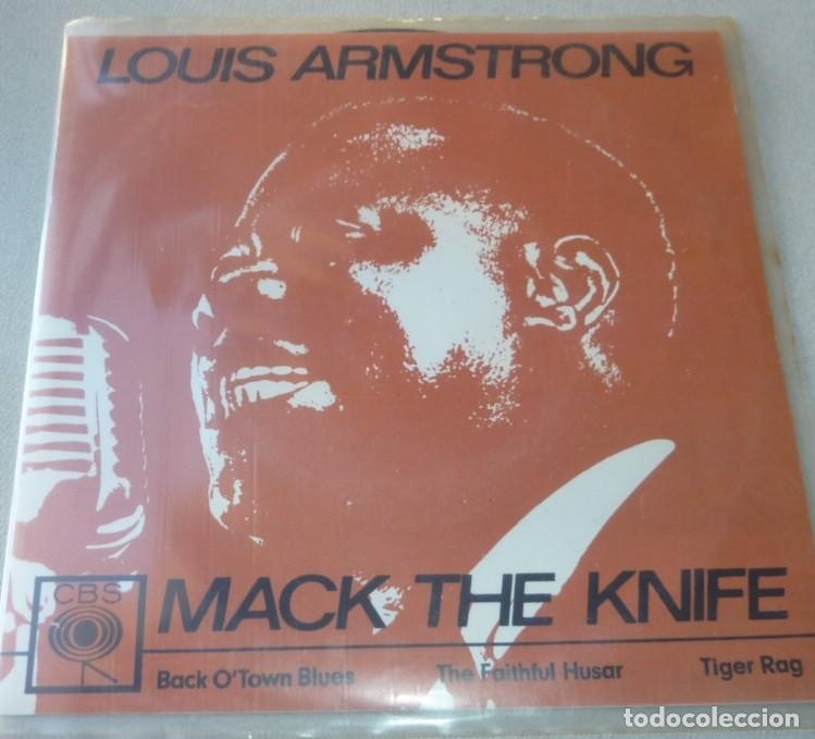 Discos de vinilo: LOUIS ARMSTRONG / MACK TNE KNIFE+3 / 1962 / MADE IN HOLLAND / EP