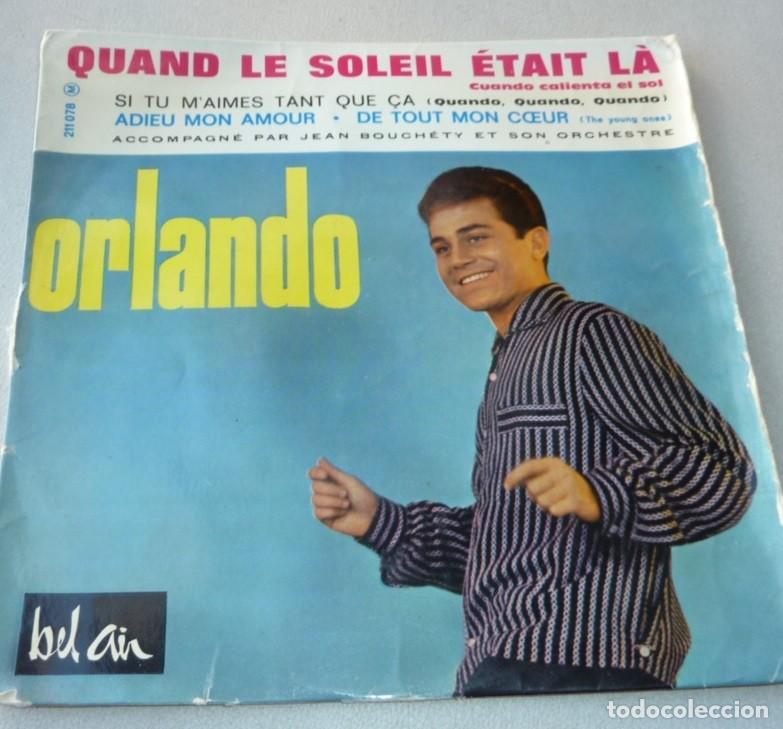 Discos de vinilo: ORLANDO / QUAND LE SOLEIL ETAIT LA+3 / MADE IN FRANCE / EP
