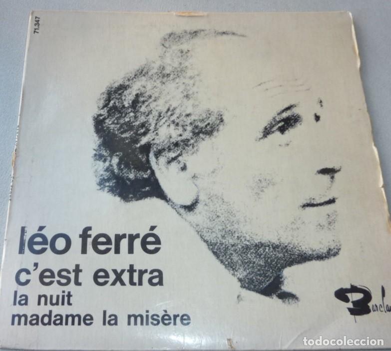Discos de vinilo: LEO FERRE / C'EST EXTRA+3 / MADE IN FRANCE / EP