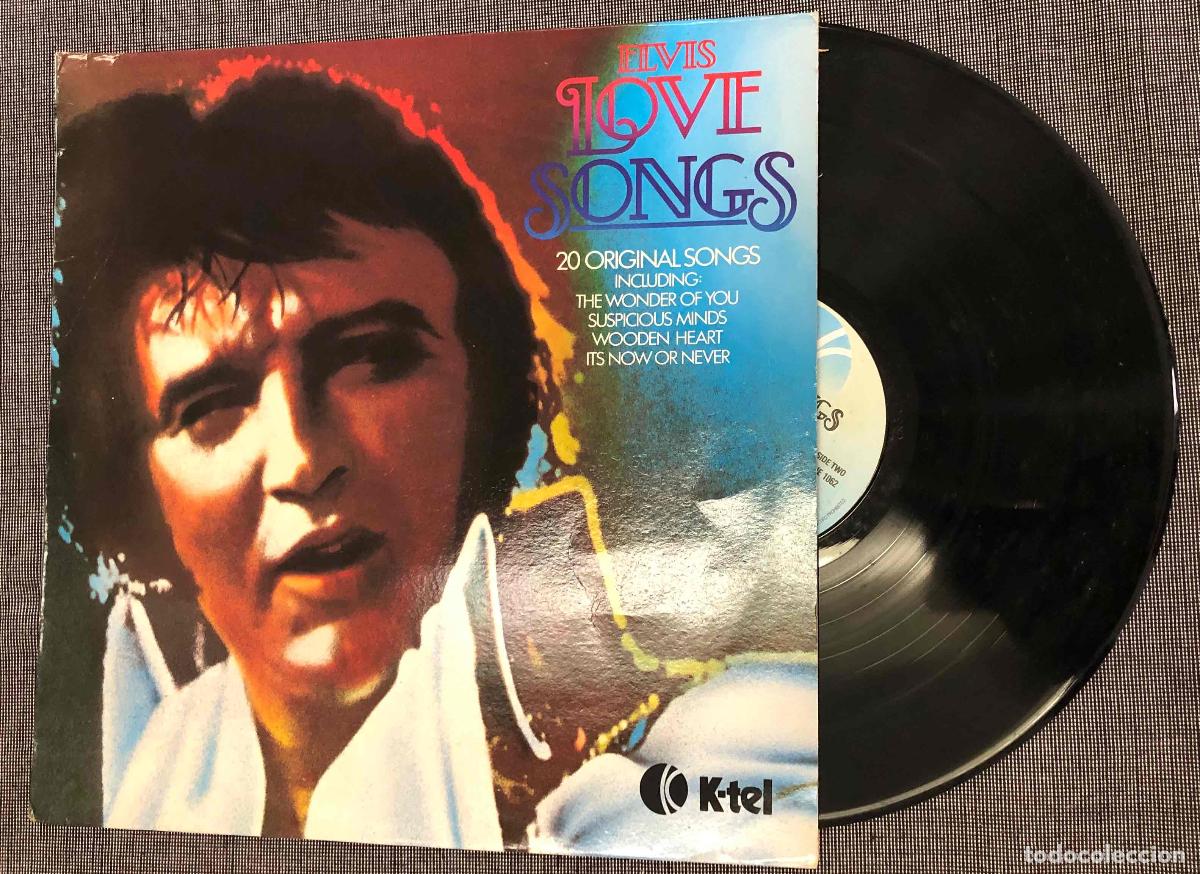 Discos de vinilo: LP ELVIS LOVE SONGS 20 ORIGINAL SONGS. K-TEL 1979
