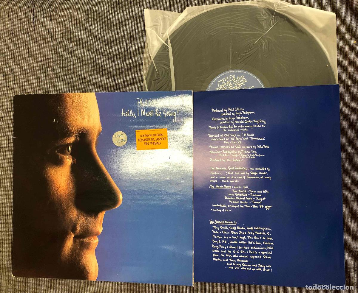 Discos de vinilo: LP PHIL COLLINS HELLO, I MUST BE GOING! WEA ARIOLA 1982 - Foto 1