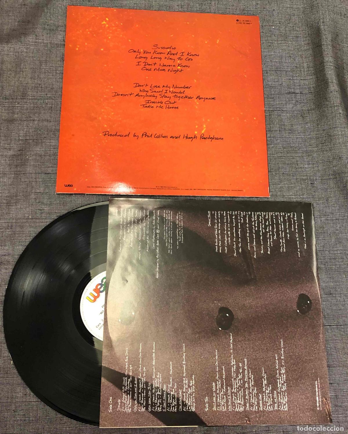 Discos de vinilo: LP PHIL COLLINS NO JACKET REQUIRED. WEA 1985 - Foto 2