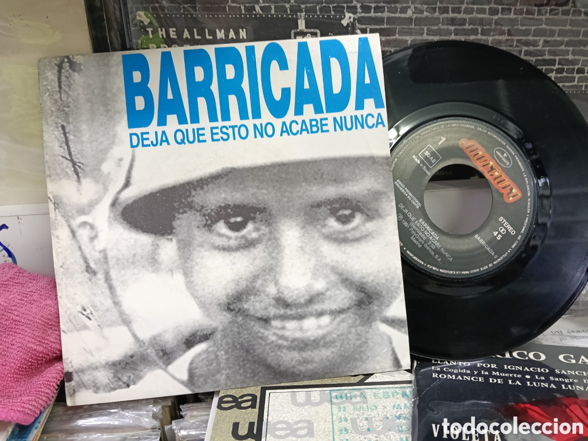 Discos de vinilo: Barricada single promocional deja que esto no acabe nunca 1991