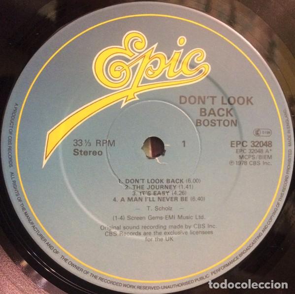 Discos de vinilo: Boston - Dont Look Back UK - Foto 3