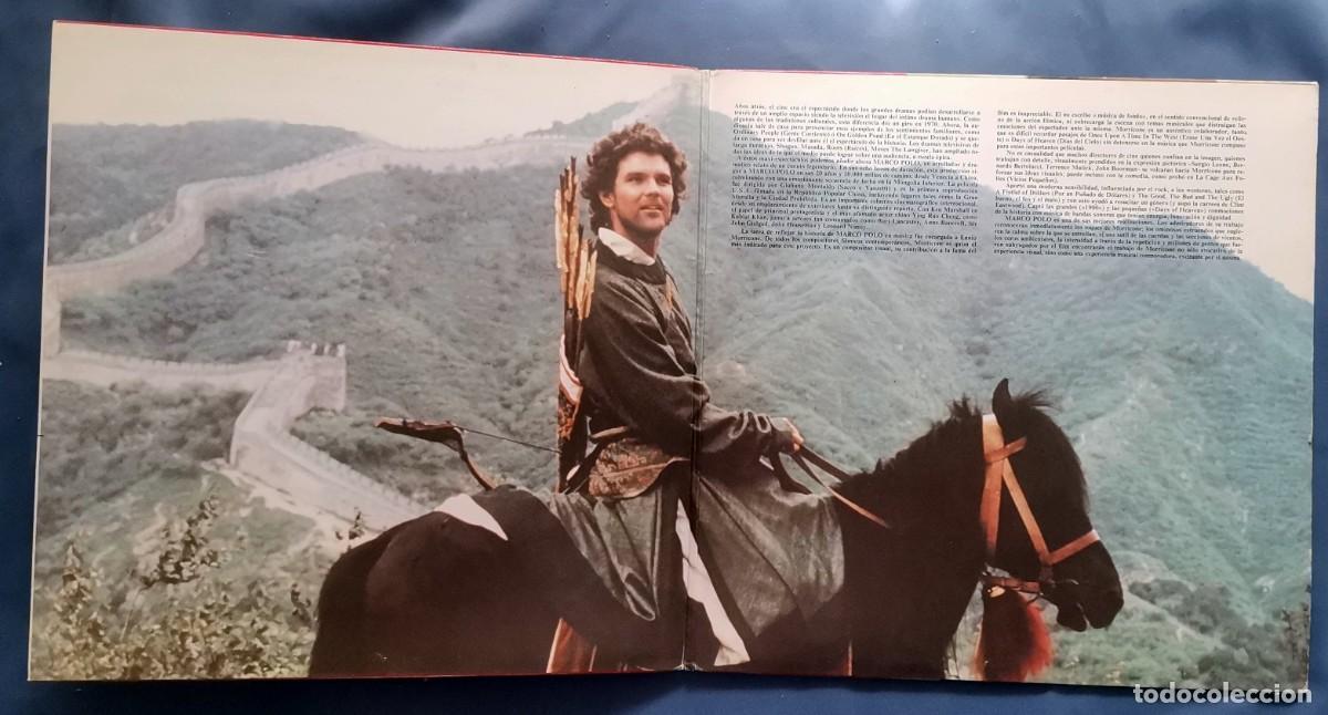 Discos de vinilo: Ennio Morricone &ndash; Marco Polo LP Espa&ntilde;a gatefold - Foto 2