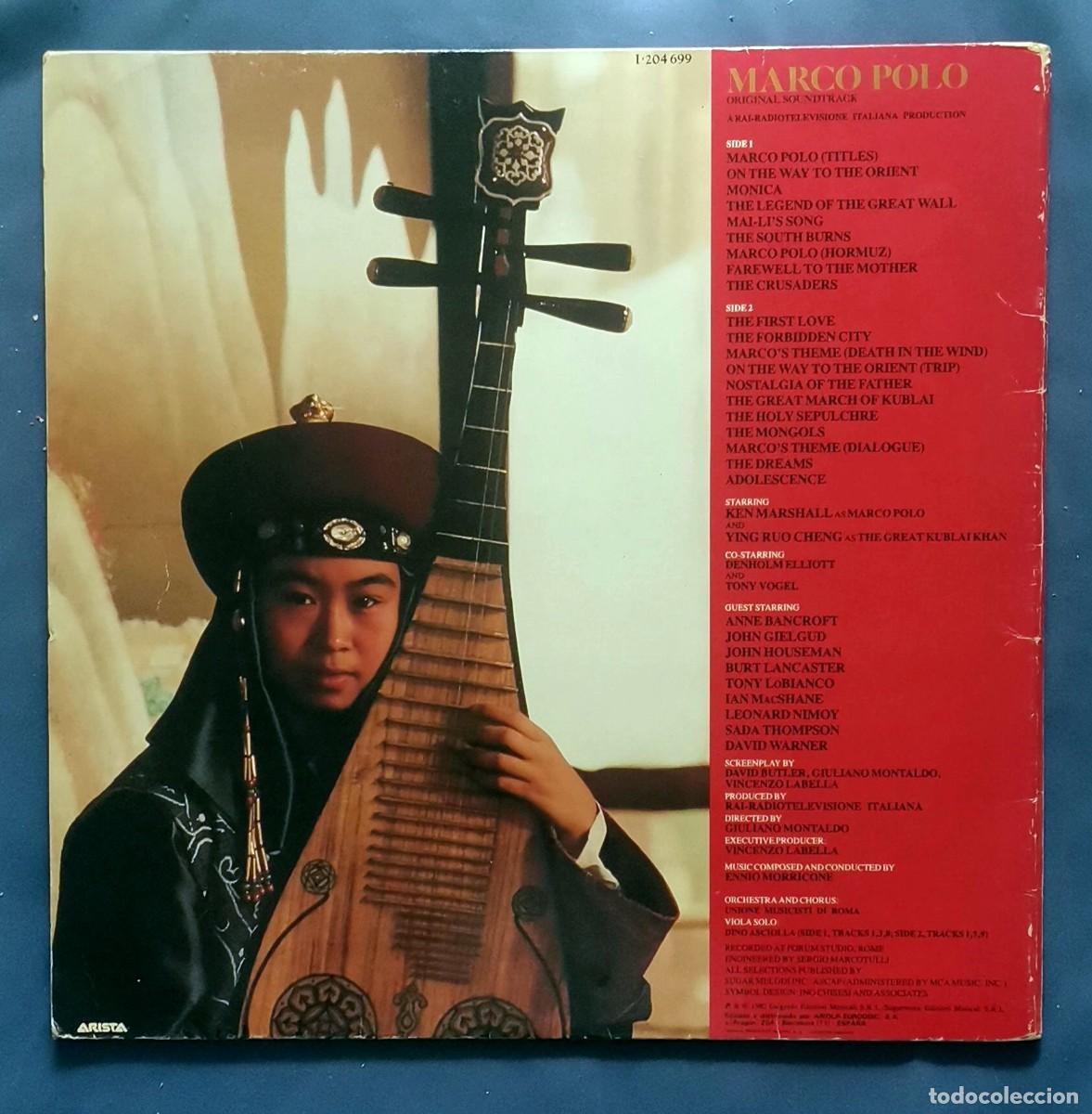 Discos de vinilo: Ennio Morricone &ndash; Marco Polo LP Espa&ntilde;a gatefold - Foto 3