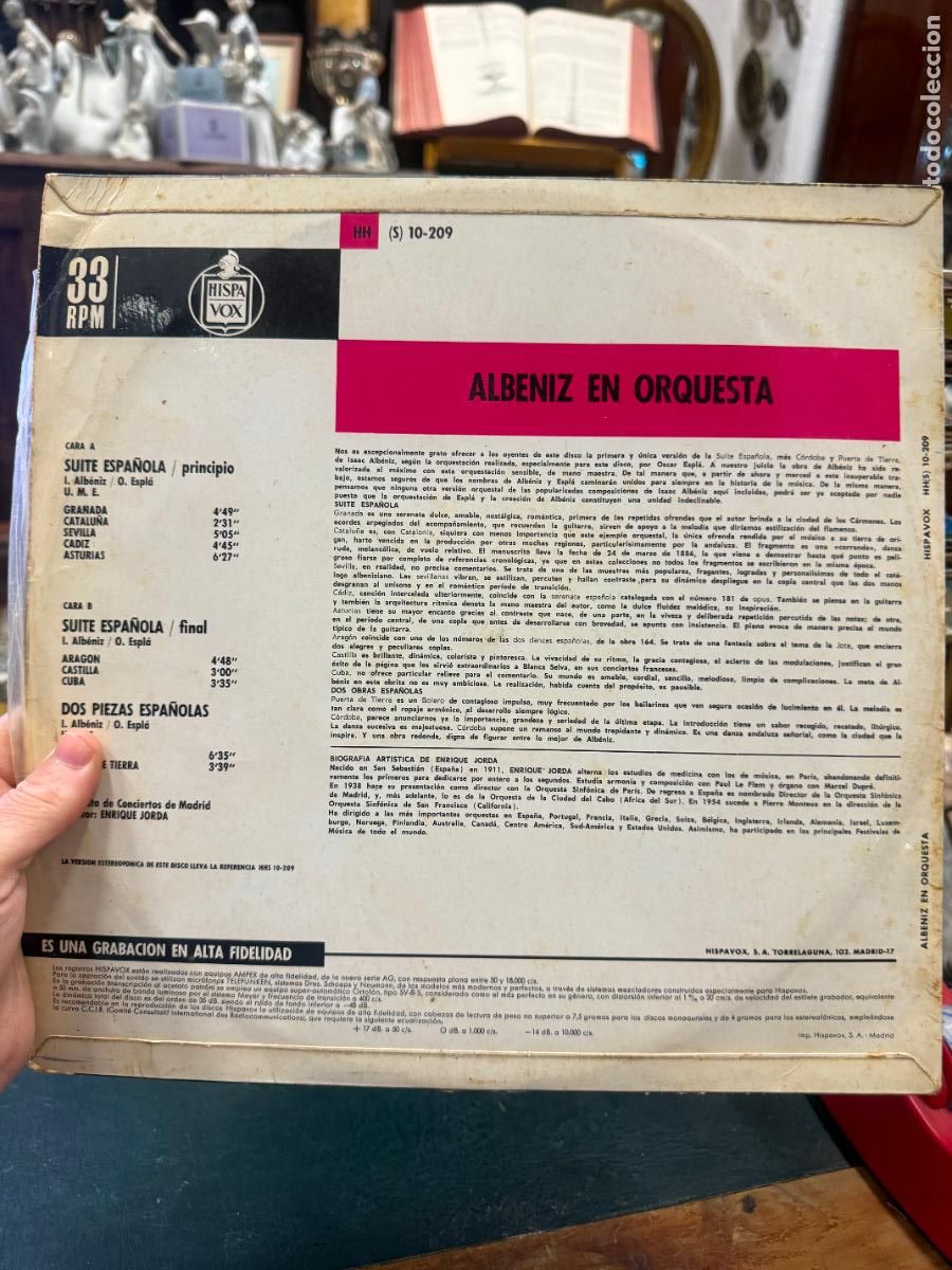 Discos de vinilo: LP ALBENIZ EN ORQUESTA - Foto 2