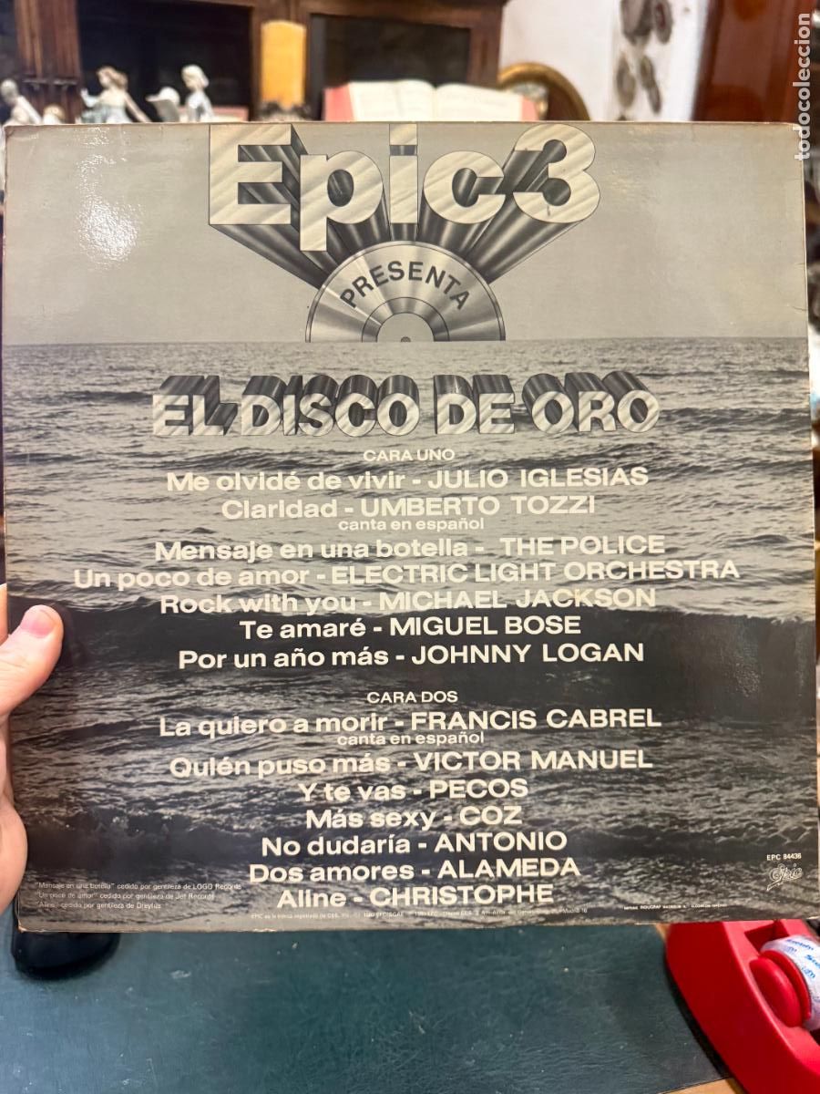 Discos de vinilo: LP EPIC 3 - EL DISCO DE ORO - Foto 2