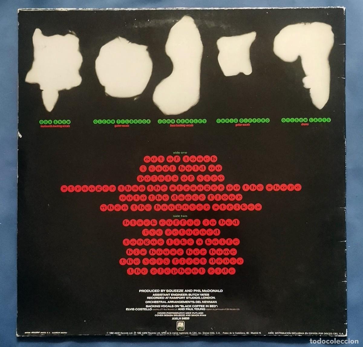 Discos de vinilo: Squeeze &ndash; Sweets From A Stranger LP 1982 ed espa&ntilde;ola - Foto 2